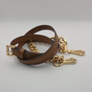Michael Kors Tan Leather Strap with Gold Hardware